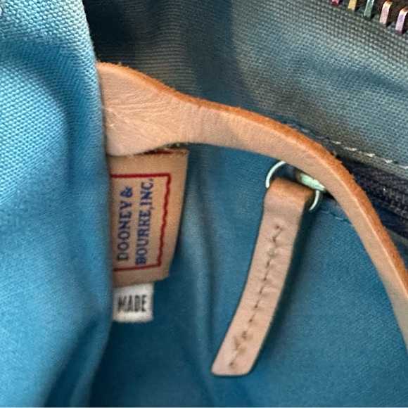 Vintage Dooney & Bourke Y2K Crayon Hearts Satchel Bag rainbow 🌈 zipper - Picture 15 of 15